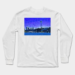 The Space Needle From Lake Union Long Sleeve T-Shirt